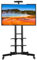 Yaheetech Soporte TV Pie Ruedas para Televisiones de 32-75 Pulgadas de Plasma/LCD/LED con 2 Bandejas Altura Ajustable 110-160 cm Soporte TV Suelo Mueble hasta 50Kg Máx VESA 600x400mm