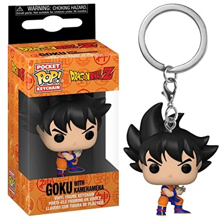 Funko Pop! Keychain: DBZ - Goku with Kamehameha - Dragon Ball - Mini-Figurine en Vinyle à Collectionner Porte-clés Fantaisie - Cadeau de Noël - Idée de Cadeau - Produits Officiels - Anime Fans