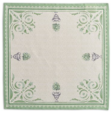 Maison d' Hermine Stoffservietten, 100% Baumwolle, 45cm x 45cm dekorative, waschbare Osterservietten, 4er-Set, für Essen, Feiertage, Buffetpartys und Hochzeiten, Jardin Du Roy – Frühling/Sommer