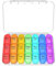 Zoolion Weekly Pill Box 7 Day 3 Times a Day (Morn/noon/Night), Daily Portable Travel Pill Box Organiser, Tablet Box with Large Compartments, Hold for Fish Oils, Vitamins, Supplements
