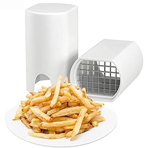 ISDI - Taglierina manuale per patate fritte professionale, verdure con griglie per tagliare, nero, plastica e acciaio inossidabile