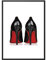 Fashion Schuhe Poster Premium Wallart Frauen Bild High Heels Kunstdruck Fine Art Wandposter Mode Wanddeko Deko (DIN A4 ohne Rahmen)