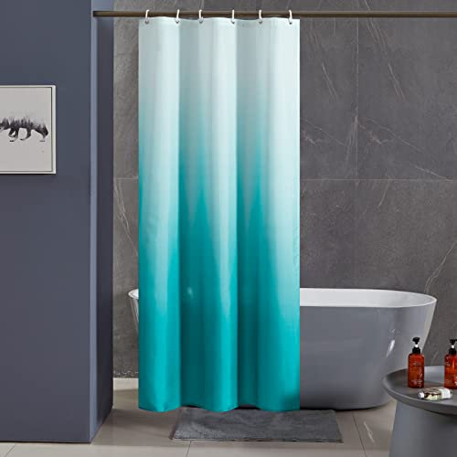 Furlinic Tenda Doccia Antimuffa Tessuto 100x200 cm Impermeabile Lavabile Piccola Tende Doccia Design Poliestere con 6 Ganci Tenda Doccia Colorata Scorrevole vasca Bagno Alzavola Gradiente.