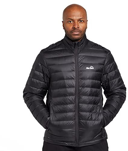 Peter Storm Men’s Loch Down Jacket with Ripstop Fabric & 90/10 650 Fill Power Down, Water-repellent, Lightweight & Packable Puffer Winter Coat (UK, Alpha, L, Regular, Regular, Black)