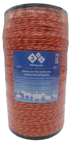 333 Bobina de hilo 6 conductores - 500 m para pastor eléctrico