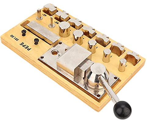 TOUISEDGI Ring Bender Tool Ring Bending Tool for Jewelry Making Ring Maker Tool with Nylon Dies Little Spoon Bender for Soft Metals Ring Making Tool