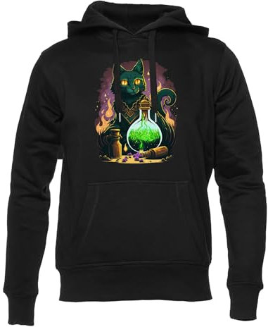 Generisch Meister Der Zaubertränke! Unisex Hoodie Herren Damen Schwarz Lange Ärmel Kapuzenpulli Men's Women's Black