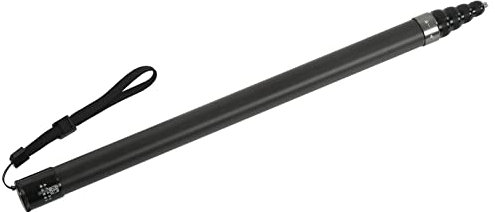 Asta per Microfono, Asta Telescopica Portatile da 3 Metri, Braccio Telescopico per Microfono in Fibra di Carbonio a 9 Sezioni, per Produzione Video in Studio Dal Vivo per Interviste