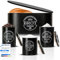 IDEALTASTIC® Premium Brotkasten 4er Set, Zuckerdose, Mehl Aufbewahrung & Kaffeedose luftdicht, Brotbox schwarz I Vorratsdosen je 500g & 1x Brot I Frische & Eleganz in Ihrer Küche