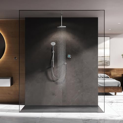Aqualisa OPQ.A2.BV.DVFC.23 Optic Q Smart Shower Concealed with Adjustable and Ceiling Fixed Heads - for Gravity Pumped Systems
