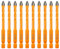 EXFEIN Lot de 10 forets en carbure de tungstène 6 mm pour percer la céramique, la porcelaine, le carrelage, le marbre, le granit, la maçonnerie