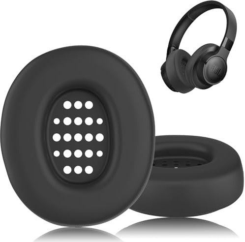 POZCIS Silicone Ear Pads Compatible with JBL Tune 770NC, Tune 720BT Headphones, Sweat-Proof and Washable Earpads Covers Accessories for JBL Tune 720BT, Tune 770NC Headphone(Black)