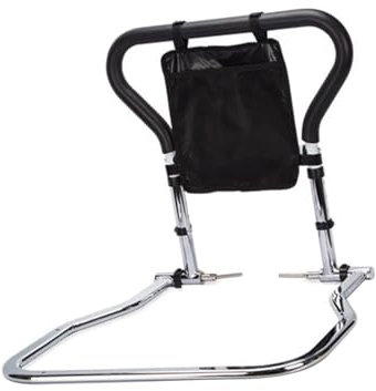 Colcolo Bett-Hilfsgeländer für Senioren mit Zwei Haltegriffen, Hilfsgeländer für Frauen, Vielseitig einsetzbar, Professionell, Stabil, Gute Trittstufe,