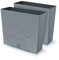 IMJ-Global Furu Case Lot de 2 pots à fleurs rectangulaires en plastique, 58 x 18 x 49,8 cm, pour intérieur extérieur, gris, 44 litres, design moderne