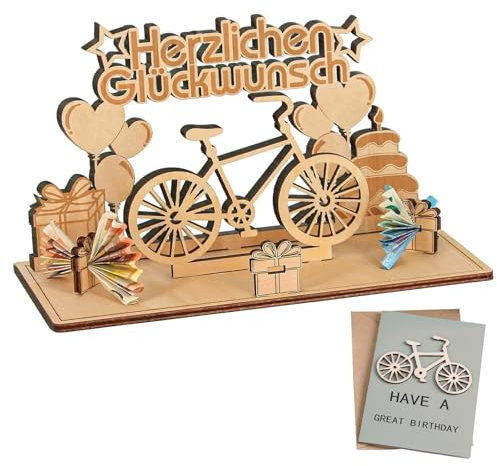 Katyjun Modell Fahrrad Deko Geldgeschenk, Familie Frauen Männer Geburtstag Geldgeschenk