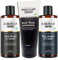 Brooklyn Soap Company 3er Set: 1 x Duschgel Oud Wood & Santal, 300 ml, 1 x Duschgel Blue Amber & Cedar, 300 ml, 1 x Duschgel Body Wash Muskatnuss & Zederholz 200 ml