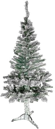 Acomoda Textil – Árbol de Navidad con Soporte para Decorar el Hogar y Comercio. Pino Artificial de Navidad Desmontable, Plegable y Resistente. (Nevado, 150 cm)