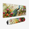 Mauspad Pfau XXL 1200x600x3mm,Mousepad Blumen Schreibtischunterlage,Wasserdicht Gaming Mauspad,Rutschfeste Gummibasis Mouse Pad,Vernähte Kanten Desk Mat,Mauspads für PC,Laptop,Mädchen Geschenke JC-673