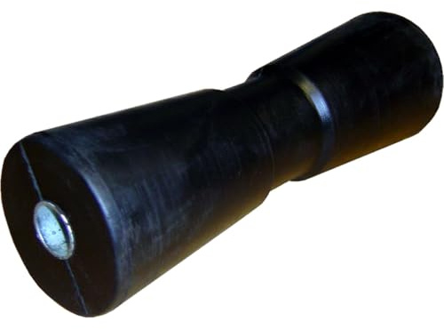 HGW Kielrolle für Bootsanhänger - 300mm mit Metallhülse - Gummi schwarz