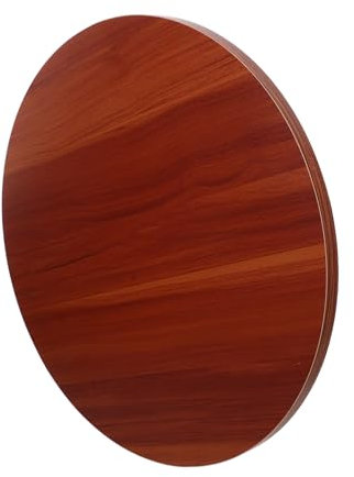 CHILDWEET Runde Holztischplatte 40cm Massivholz Esstischplatte Für Küche Restaurant Flexible Selbstgemacht Tischplatte Robuste Tischoberfläche in Teakfarben