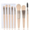 NOPKESV 8PCS Ensemble de Pinceaux Concealer Contour Angewinkelt Synthetique Sous-Oeil pour Mélanger Fixation Cadeau Carnaval Saint-Valentin