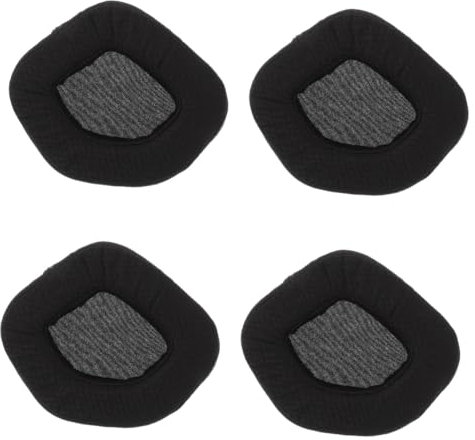 HOMSFOU 4 Stück Kopfhörer Fall Lärm Ohr Headset Kabellos Schutzhülle Für Kopfhörer Kopfhörerabdeckungen Kopfhörerpolsterung Netz Black