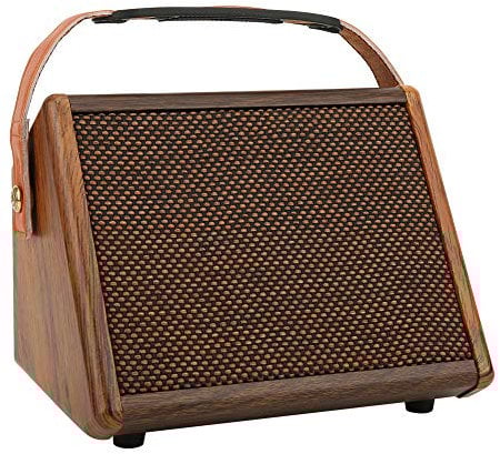 LOCADENCE Portable Acoustic Guitar Amplifier, 30W 2 Channel Rechargeable Reverberation Guitar Bluetooth Speaker with Strap for Home Outdoor Travel