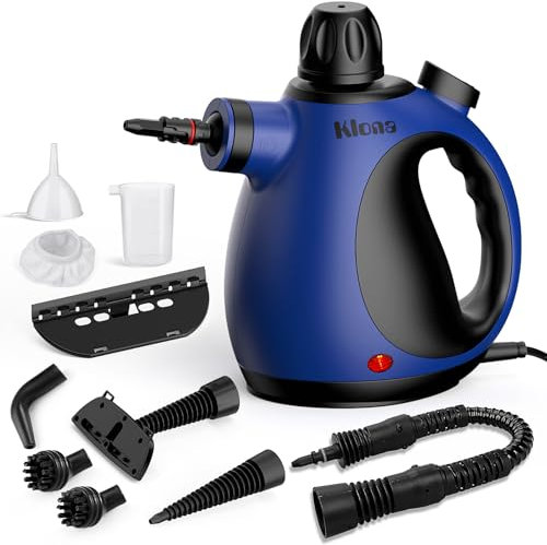 Steam cleaner, multi-purpose steam cleaner hand device with 10 accessories for removing steam cleaner for all dirt, upholstery furniture, sofa, tiles, floor, window, car, upholstery