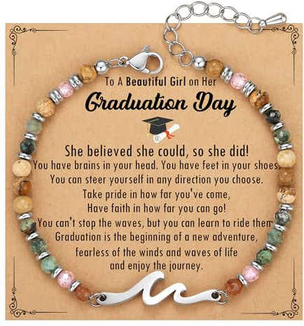 Graduation Gift for Her College Graduation Decoration Wave Bracelet