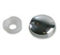 Free P&P - Chrome Screw Caps - 2 Part Plastic Dome Screw Caps Covers Hafele Pack Of 10