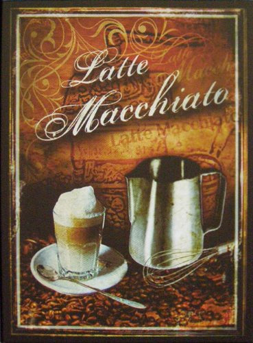 KüCHE Latte Macchiato Kühlschrankmagnet Deko Motiv
