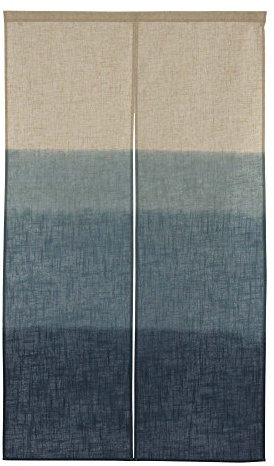 NARUMI 鸣海 Noren Vorhang, Tapisserie, blau, Größe: 85 x 150 cm