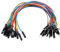 sourcing map 20 Pcs Female to Male 1P Jumper Wire Ribbon Cable Breadboard DIY 20cm Long