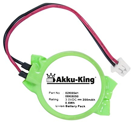 Backup Knopfzelle kompatibel mit IBM 08K8050 CR-2032 - Li-Ion 200mAh - mit Stecker - für Thinkpad 570, R40, R50e, T20, T21, A20, X31