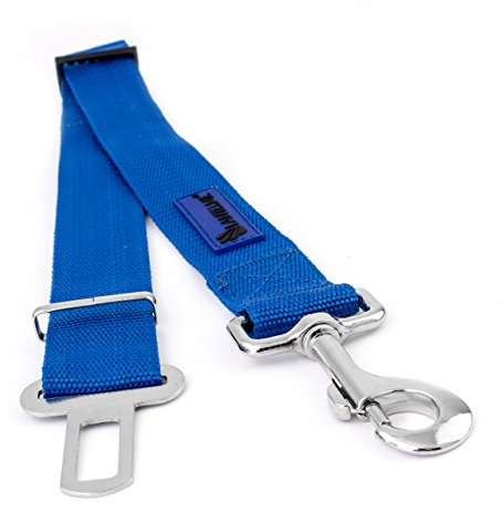 Lantelme Hunde Auto Sicherheitsgurt Adapter extra stark Gurtadapter ausziehbar bis 60cm Farbe blau für Autogurt KFZ Wohnmobil Fahrzeug 5137