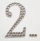 5cm Diamante Self Adhesive Glitter Number Sticker 2