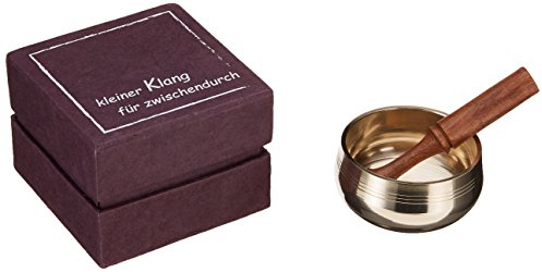 Klangschale in Box kleiner Klang für zwischendurch: 100% Handgefertigt in Nepal und natürlich fair gehandelt.