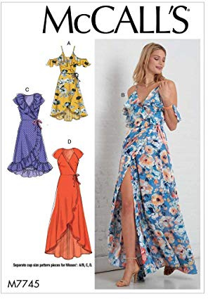 McCall's Womens Custom Cup Sizes Dresses | Size 14-22 Sewing Pattern M7745