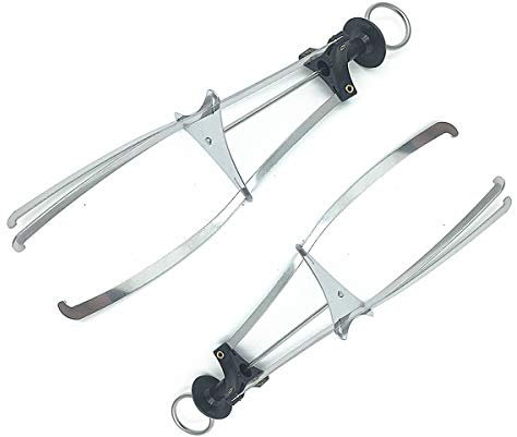 COMOK - Abrazadera para plato de 3 garras de plata, color negro y plateado