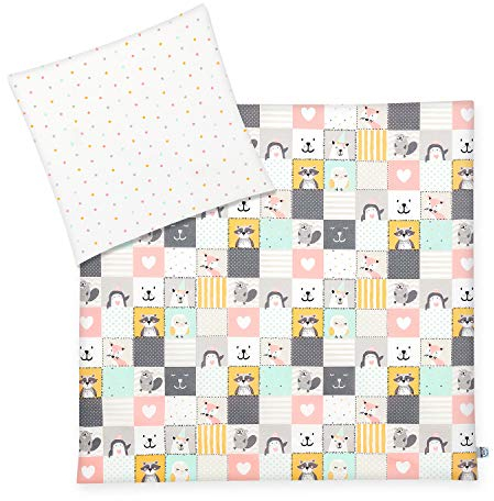 Julius Zöllner Babybettwäsche 100% Baumwolle, Standard 100 by OEKO-TEX, made in Germany, Gr. 80x80 + 35x40 cm, Memory