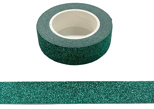 Ruban adhésif Washi pailleté, idéal pour la décoration Vert