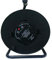 Daewoo Extension Reel, 4 Way Socket with 50 Metre Cable, Heavy Duty with Resettable Safety Cut Out, Open Frame, Black and Green