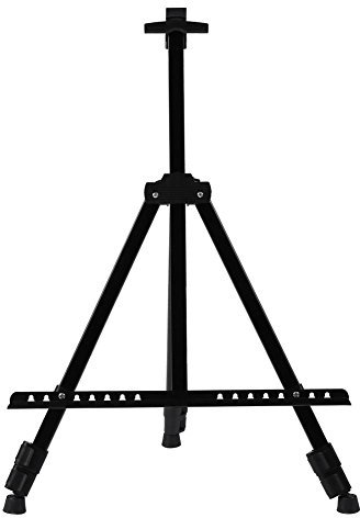 Display Cavalletto Cavalletto Art in ferro treppiede in metallo con borsa nera portatile Altezza regolabile da 20 a 62 pollici per esposizione di disegni di pittura per pavimenti Painting Tools