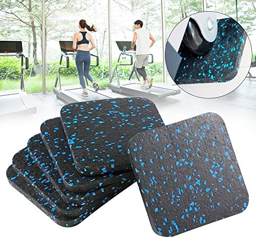 ZSooner Tapis absorbant les chocs, 6 pièces, isolation phonique anti-vibrations pour tapis de course
