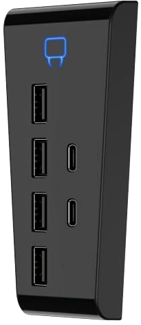 Venom 6-Port-USB-Hub – inklusive 4 x USB 2.0 und 2 x USB Typ C (PS5)