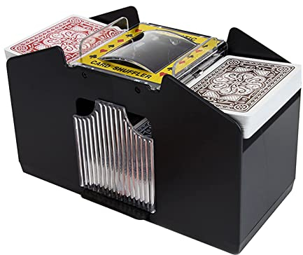 Kavolet Kartenmischmaschine, Automatischer Kartenmischer mit 2 Decks, Batteriebetrieben, Automatische Spielkarten Shuffler,Poker Sorter-Maschinenspender für Reisen nach Hause Festivals Weihnachtsfeier