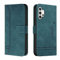 Trugox Handyhülle für Samsung Galaxy A32 5G Hülle Klappbar Klapphülle mit Kartenfach Handytasche Handy Schutzhülle Tasche Leder Wallet Flip Case Slim Book Cover - Blau Grün