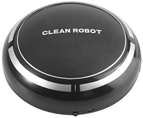 Aspirateur Robot,Machine de Balayage de poussière pour Les Poils d'animaux, Les sols durs et Les Tapis à Poils Bas(Le Noir), Robot aspirateur l'essentiel de l'appartement Essentiels pour la maiso