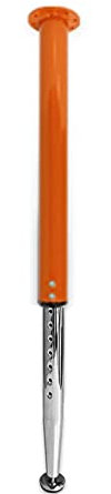 Pieds de Meubles en Métal de Bricolage Pieds de Table en Fer,Pieds de Bureau de Bar Télescopique,Pattes de Protection Réglables,pour Tables de Salle À Manger,avec Vis (495mm to 725mm,Orange)
