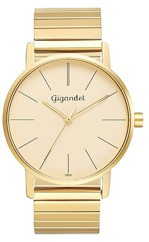 Gigandet Damen Analog Japanisches Quarzwerk Uhr mit Edelstahl Armband AVG35-02